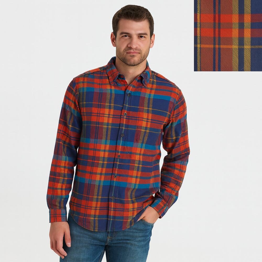 NWT St. John's Bay Plaid Flannel Button Down Men's Shirt XXL